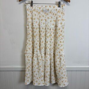 Women’s AliceBlue Floral Pleated Skirt